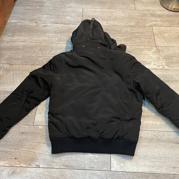 Flight Jacket N-2B Style Bomber Padded Insulated Coat Black L - Picture 6 of 7